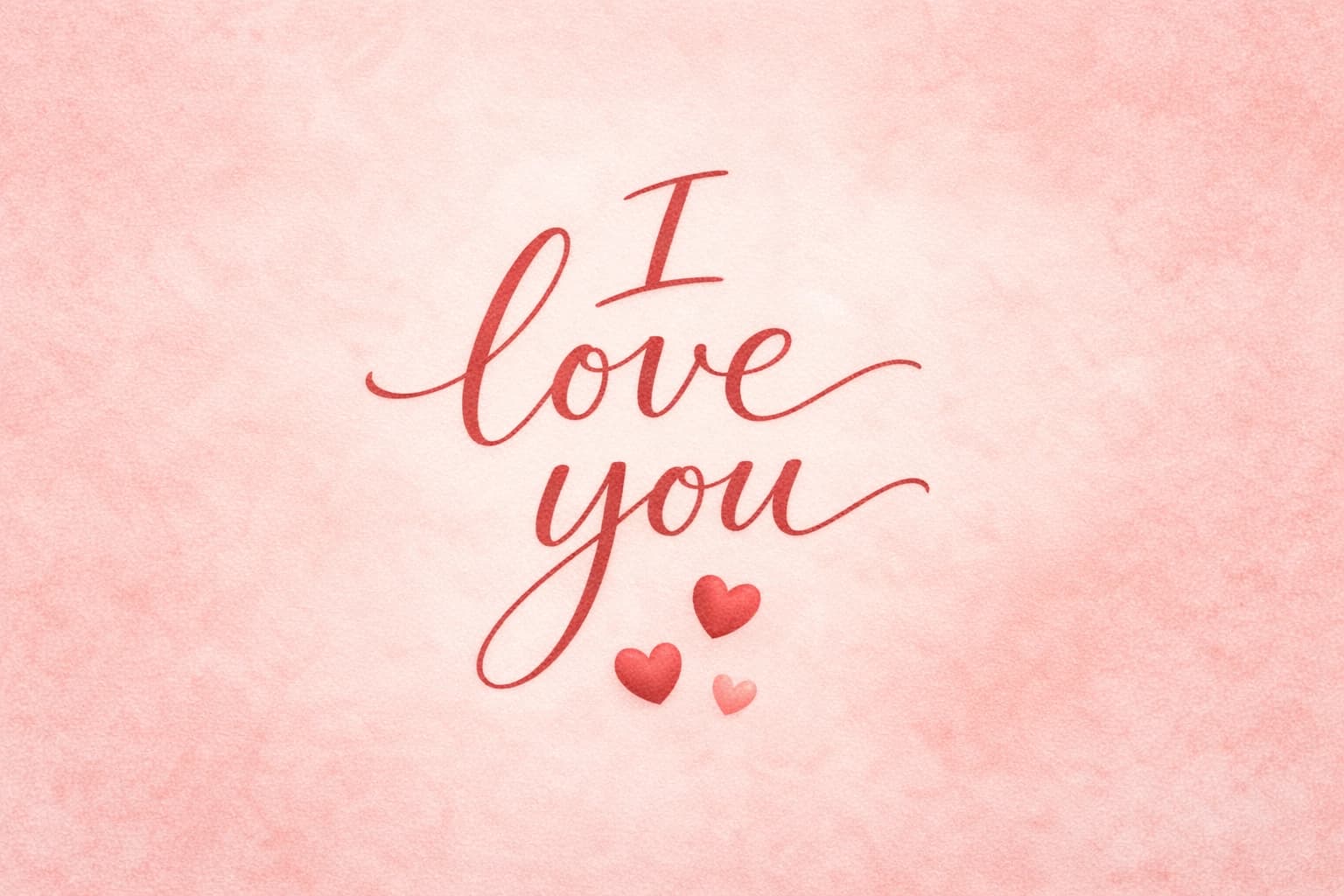 I Love You digital postcard template